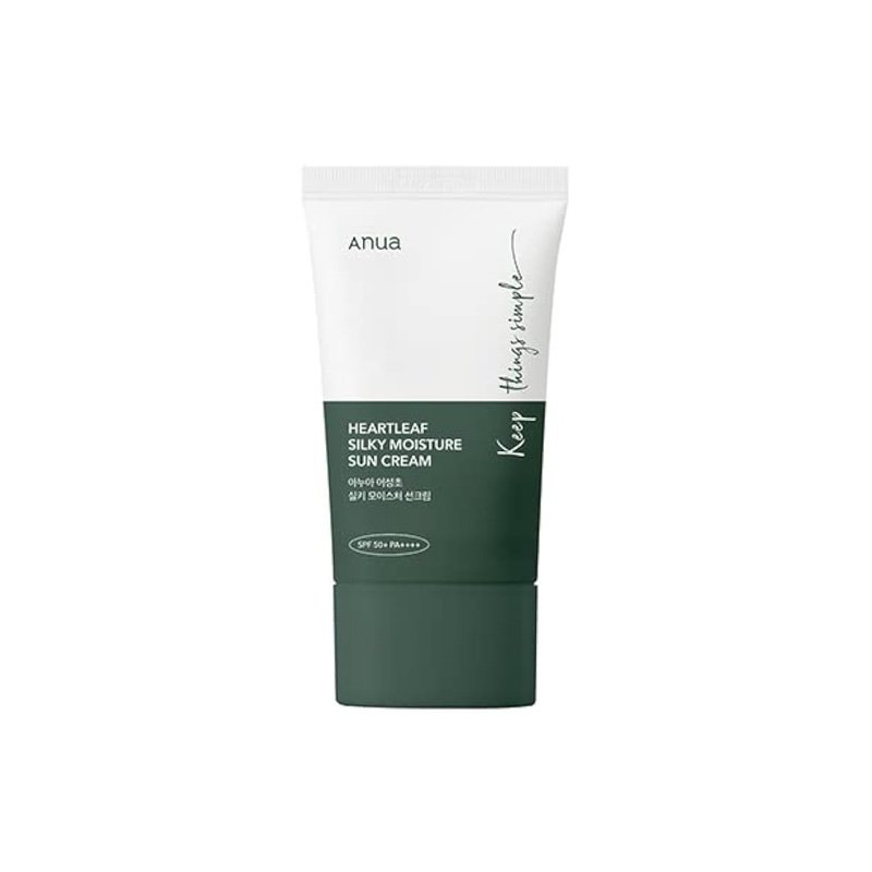ANUA Heartleaf Silky Moisture Crème Solaire SPF 50 PA++++
