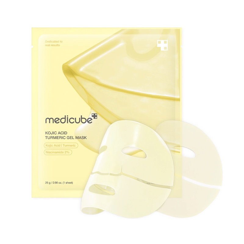 MEDICUBE Masque en tissu eclat à l’acide Kojique et Curcuma