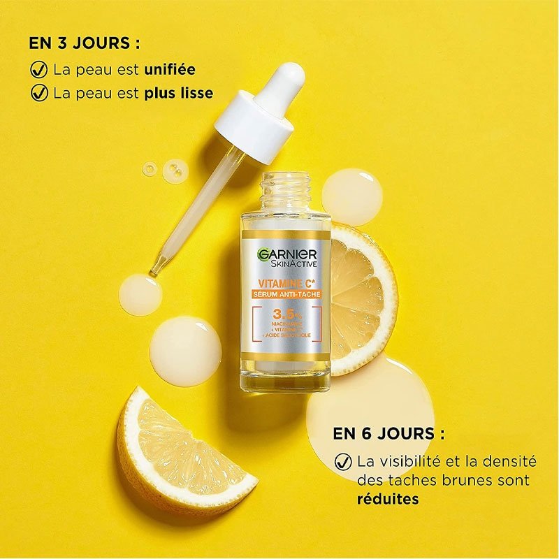 GARNIER Sérum Eclat Anti-taches à la Vitamine C + Niacinamide + Acide Salicylique – Image 2