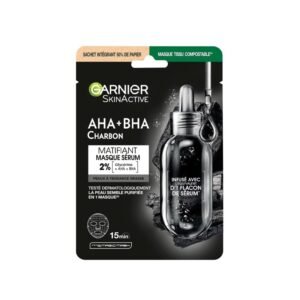 GARNIER SkinActive Masque en Tissu Charbon Végétal Réducteur De Pores