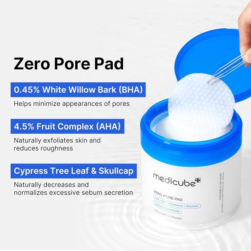 MEDICUBE Zero Pore 2.0 Pads Exfoliants Anti-pores – Image 4