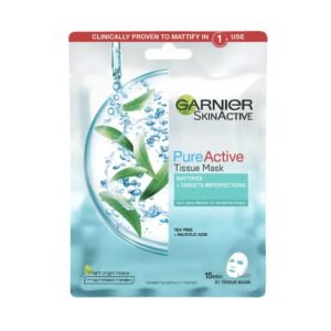 GARNIER Masque en Tissu Anti-Imperfections au Tea Tree & Acide Salicylique